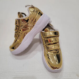 DC Tribeka V Le Gold Sate Shoe Sneaker Women's Size 5.5 Unilite New